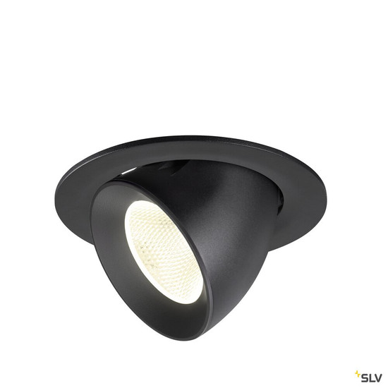 SLV 1009739 NUMINOS® GIMBLE L, Deckeneinbauleuchte, 4000 K, 20°, IP20, rund, schwarz