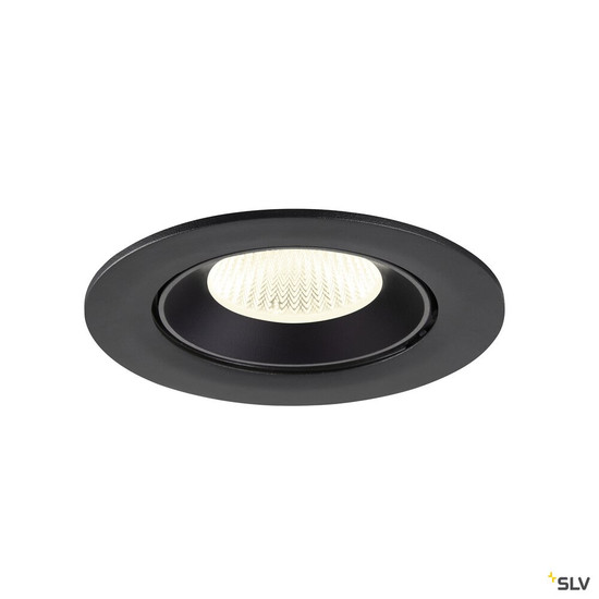 SLV 1009742 NUMINOS® GIMBLE L, Deckeneinbauleuchte, 4000 K, 40°, IP20, rund, schwarz