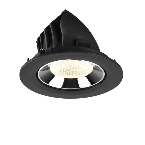 SLV 1009744 NUMINOS GIMBLE L, Deckeneinbauleuchte schwarz/chrom 4000K 40°