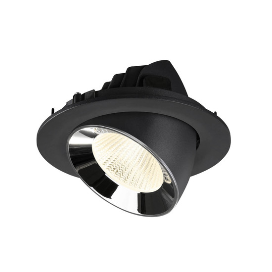 SLV 1009744 NUMINOS GIMBLE L, Deckeneinbauleuchte schwarz/chrom 4000K 40°