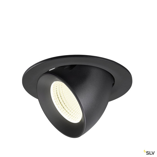 SLV 1009745 NUMINOS® GIMBLE L, Deckeneinbauleuchte, 4000 K, 55°, IP20, rund, schwarz