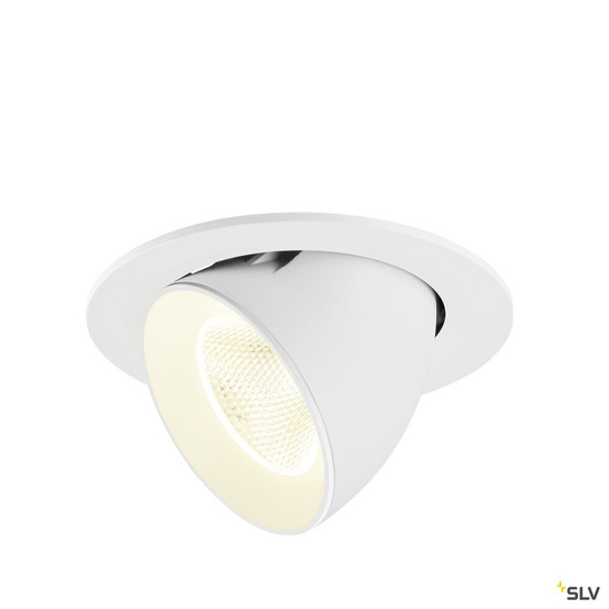 SLV 1009749 NUMINOS® GIMBLE L, Deckeneinbauleuchte, 4000 K, 20°, IP20, rund, weiß