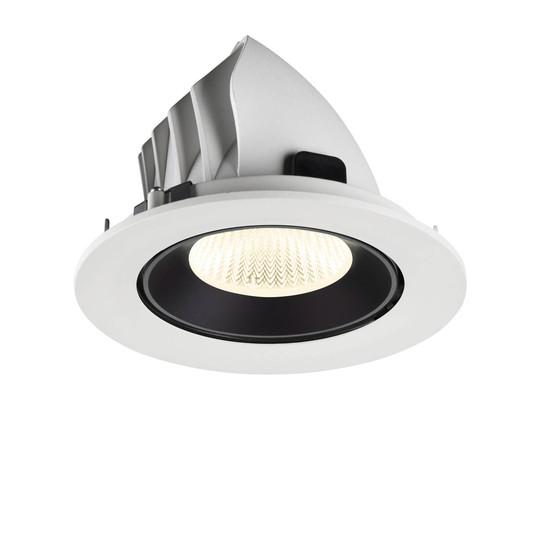 SLV 1009751 NUMINOS GIMBLE L, Deckeneinbauleuchte weiß/schwarz 4000K 40°