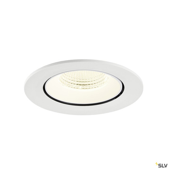 SLV 1009755 NUMINOS® GIMBLE L, Deckeneinbauleuchte, 4000 K, 55°, IP20, rund, weiß