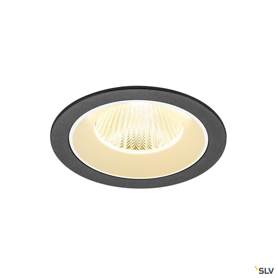 SLV 1009778 NUMINOS® L, Deckeneinbauleuchte, 3000 K, 40°, IP20, rund, schwarz / weiß