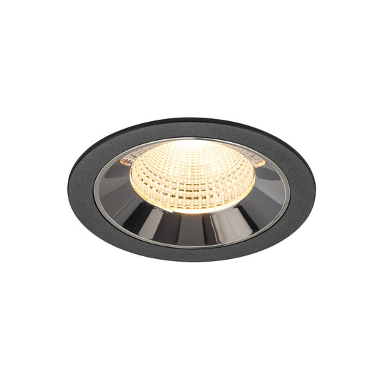 SLV 1009782 NUMINOS L, Deckeneinbauleuchte schwarz/chrom 3000K 55°