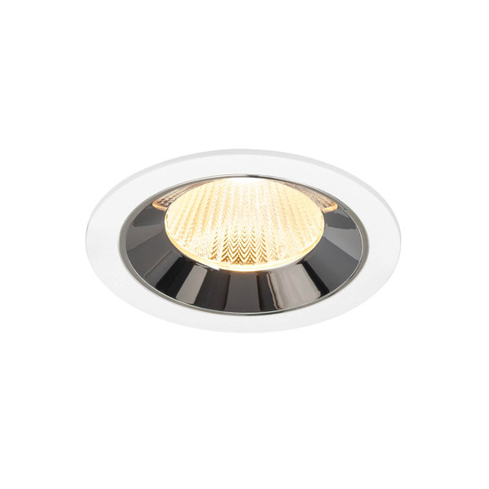 SLV 1009788 NUMINOS L, Deckeneinbauleuchte weiß/chrom 3000K 40°