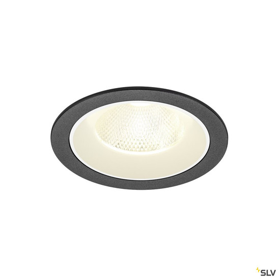 SLV 1009793 NUMINOS® L, Deckeneinbauleuchte, 4000 K, 20°, IP20, rund, schwarz / weiß