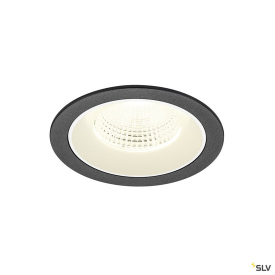 SLV 1009799 NUMINOS® L, Deckeneinbauleuchte, 4000 K, 55°, IP20, rund, schwarz / weiß