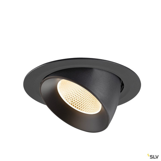 SLV 1009864 NUMINOS® GIMBLE XL, Deckeneinbauleuchte,, 2700 K, 20°, schwarz