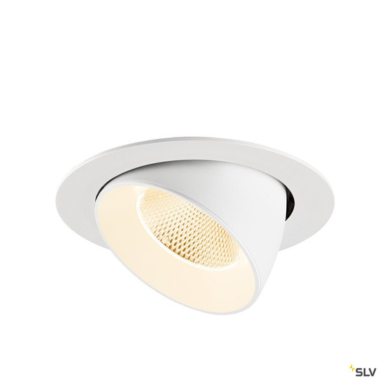 SLV 1009874 NUMINOS® GIMBLE XL, Deckeneinbauleuchte,, 2700 K, 20°, weiß