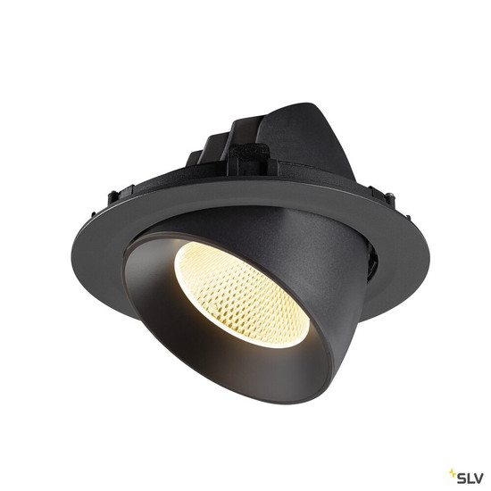 SLV 1009882 NUMINOS® GIMBLE XL, Deckeneinbauleuchte,, 3000 K, 20°, schwarz