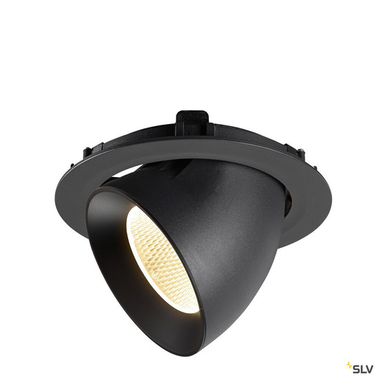 SLV 1009882 NUMINOS® GIMBLE XL, Deckeneinbauleuchte,, 3000 K, 20°, schwarz