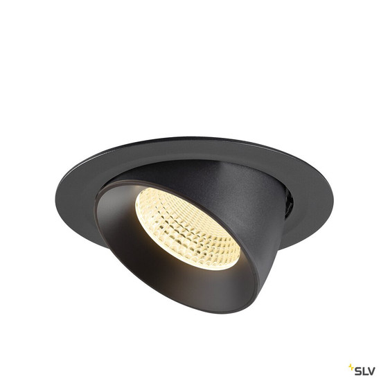 SLV 1009888 NUMINOS® GIMBLE XL, Deckeneinbauleuchte,, 3000 K, 55°, schwarz