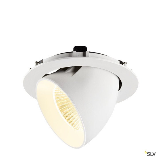 SLV 1009892 NUMINOS® GIMBLE XL, Deckeneinbauleuchte,, 3000 K, 20°, weiß