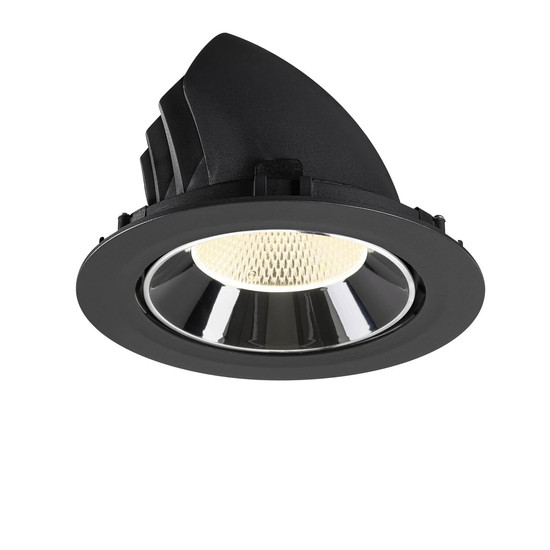 SLV 1009902 NUMINOS GIMBLE XL, Deckeneinbauleuchte schwarz/chrom 4000K 20°