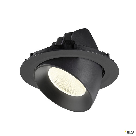 SLV 1009903 NUMINOS® GIMBLE XL, Deckeneinbauleuchte,, 4000 K, 40°, schwarz