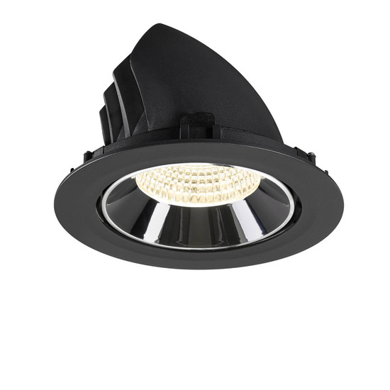 SLV 1009908 NUMINOS GIMBLE XL, Deckeneinbauleuchte schwarz/chrom 4000K 55°