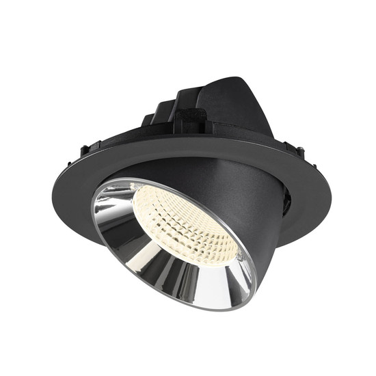 SLV 1009908 NUMINOS GIMBLE XL, Deckeneinbauleuchte schwarz/chrom 4000K 55°