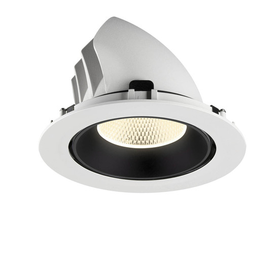 SLV 1009909 NUMINOS GIMBLE XL, Deckeneinbauleuchte weiß/schwarz 4000K 20°