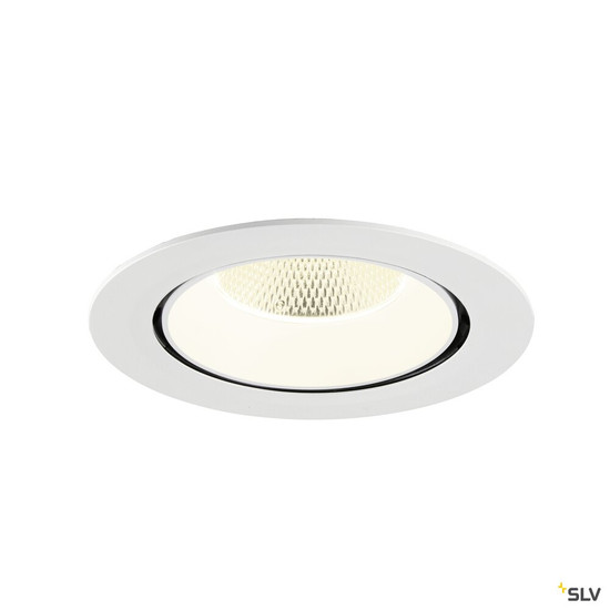 SLV 1009910 NUMINOS® GIMBLE XL, Deckeneinbauleuchte,, 4000 K, 20°, weiß