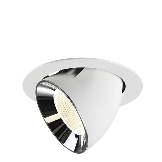 SLV 1009911 NUMINOS GIMBLE XL, Deckeneinbauleuchte weiß/chrom 4000K 20°
