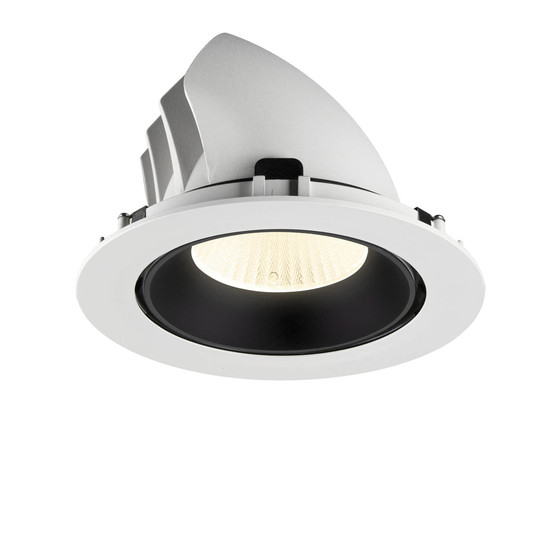 SLV 1009912 NUMINOS GIMBLE XL, Deckeneinbauleuchte weiß/schwarz 4000K 40°