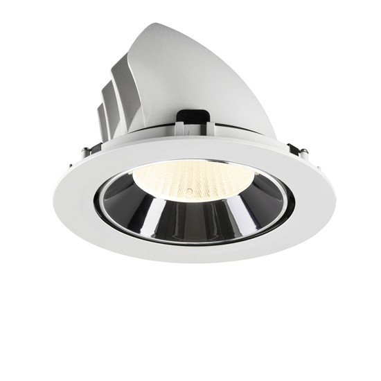 SLV 1009914 NUMINOS GIMBLE XL, Deckeneinbauleuchte weiß/chrom 4000K 40°