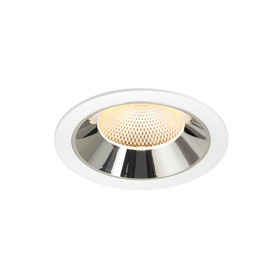 SLV 1009950 NUMINOS XL, Deckeneinbauleuchte weiß/chrom 3000K 40°