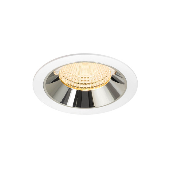 SLV 1009953 NUMINOS XL, Deckeneinbauleuchte weiß/chrom 3000K 55°