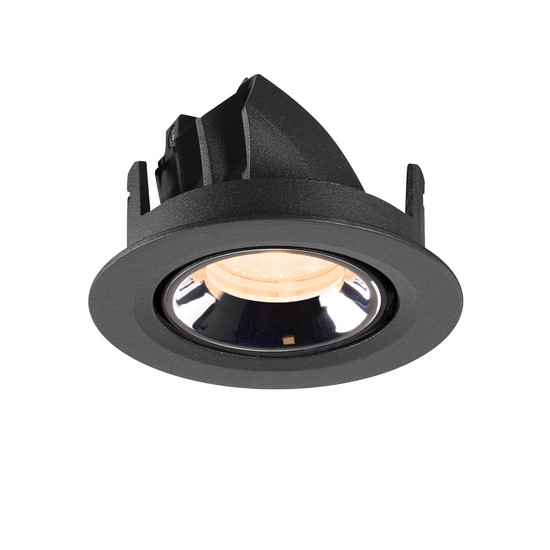 SLV 1010031 NUMINOS GIMBLE XS, Deckeneinbauleuchte schwarz/chrom 2700K 40°