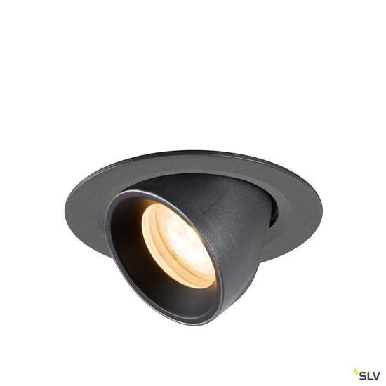 SLV 1010032 NUMINOS® GIMBLE XS, Deckeneinbauleuchte, 2700 K, 55°, IP20, rund, schwarz