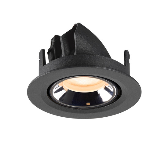 SLV 1010034 NUMINOS GIMBLE XS, Deckeneinbauleuchte schwarz/chrom 2700K 55°