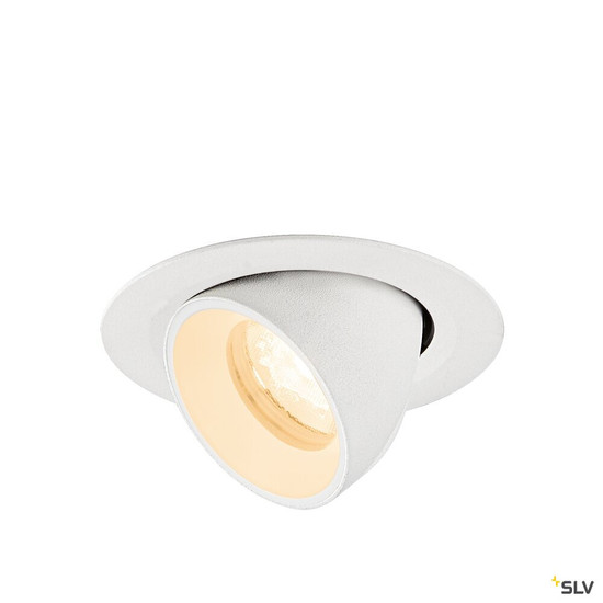 SLV 1010039 NUMINOS® GIMBLE XS, Deckeneinbauleuchte, 2700 K, 40°, IP20, rund, weiß
