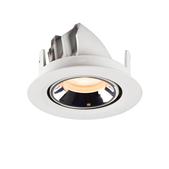 SLV 1010043 NUMINOS GIMBLE XS, Deckeneinbauleuchte weiß/chrom 2700K 55°