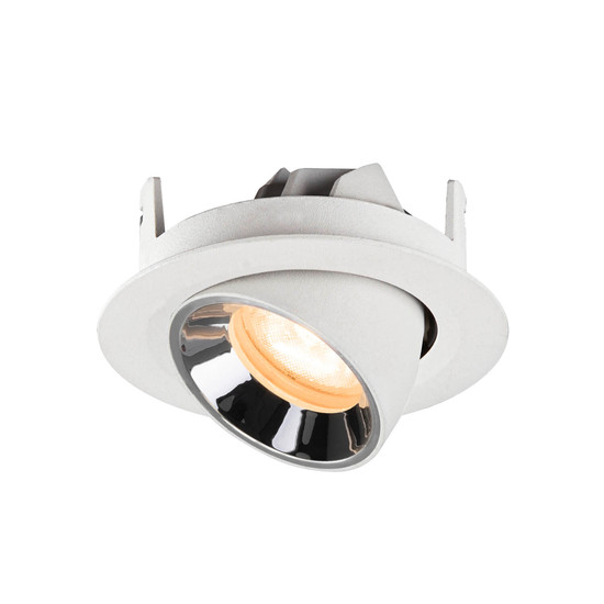 SLV 1010043 NUMINOS GIMBLE XS, Deckeneinbauleuchte weiß/chrom 2700K 55°