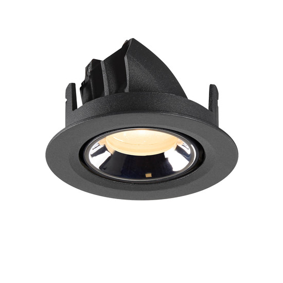 SLV 1010046 NUMINOS GIMBLE XS, Deckeneinbauleuchte schwarz/chrom 3000K 20°