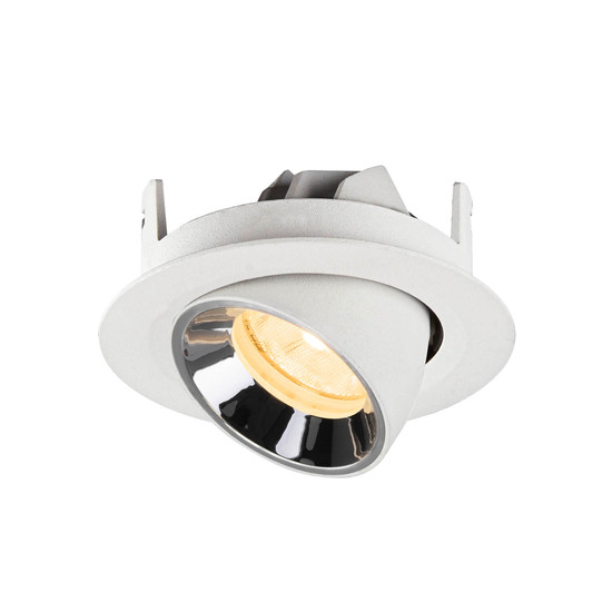 SLV 1010055 NUMINOS GIMBLE XS, Deckeneinbauleuchte weiß/chrom 3000K 20°