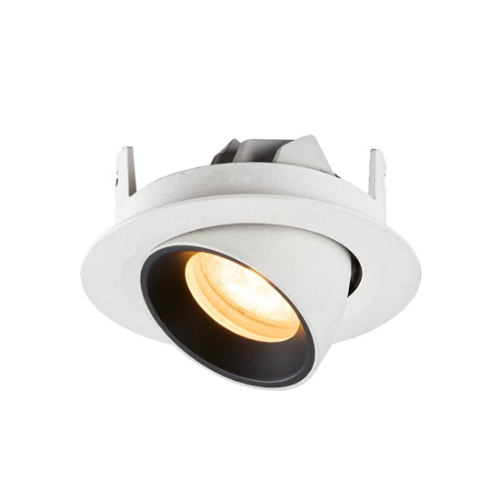 SLV 1010059 NUMINOS GIMBLE XS, Deckeneinbauleuchte weiß/schwarz 3000K 55°