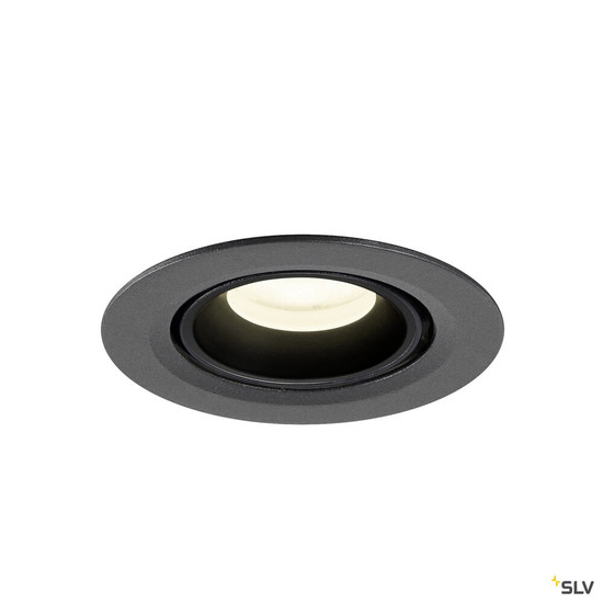 SLV 1010068 NUMINOS® GIMBLE XS, Deckeneinbauleuchte, 4000 K, 55°, IP20, rund, schwarz