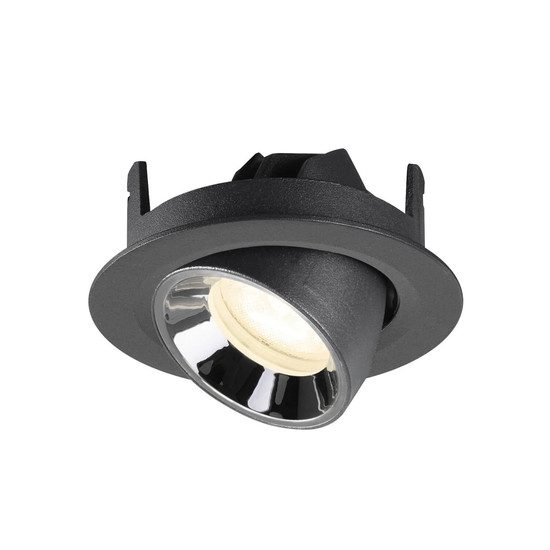 SLV 1010070 NUMINOS GIMBLE XS, Deckeneinbauleuchte schwarz/chrom 4000K 55°