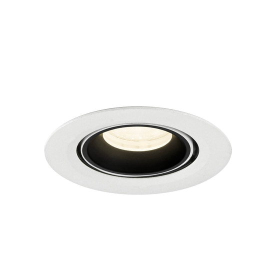 SLV 1010074 NUMINOS GIMBLE XS, Deckeneinbauleuchte weiß/schwarz 4000K 40°