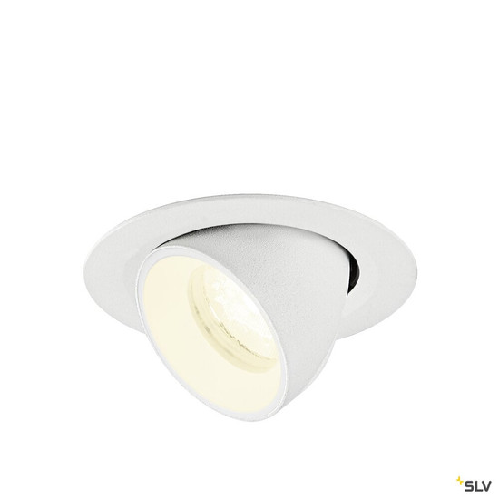 SLV 1010075 NUMINOS® GIMBLE XS, Deckeneinbauleuchte, 4000 K, 40°, IP20, rund, weiß