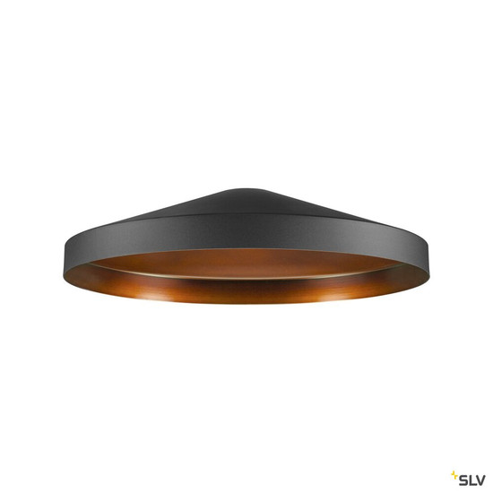 SLV 1010090 LALU® TETRA 36, Leuchtenschirm, E27 Base, Mix&Match, H: 8.9 cm, schwarz / bronze