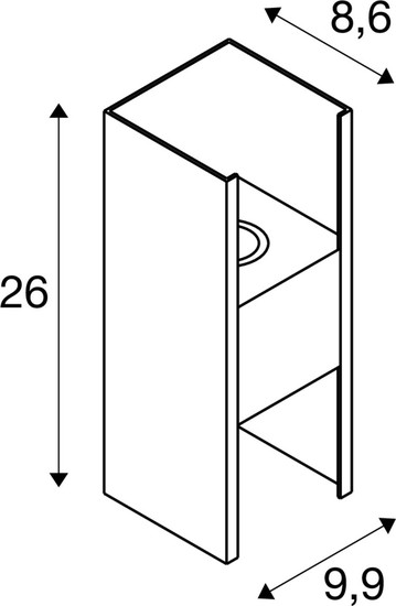 SLV 1010102 FLATT II, Wandaufbauleuchte, PHASE, 2700 K, 9.5 W, schwarz