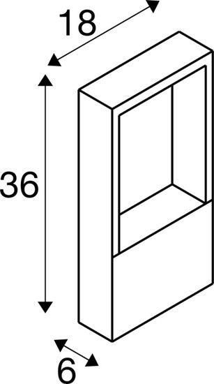 SLV 1010104 FLATT II 36, Stehleuchte, PHASE, 2700 K, IP65, quadratisch, schwarz