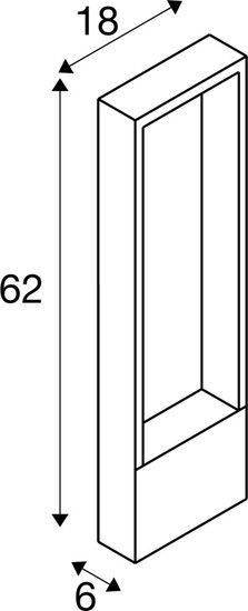 SLV 1010106 FLATT II 62, Stehleuchte, PHASE, 2700 K, IP65, quadratisch, schwarz