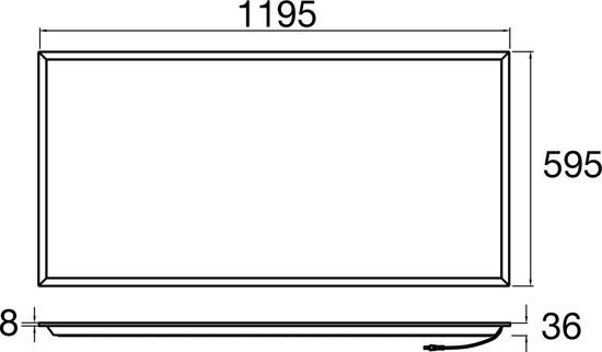 SLV 1010119 PANEL P, 1200/600 60 840 WB UGR19 ML DALI WH
