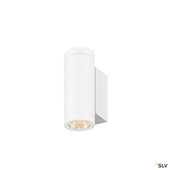 SLV 1010166 HELIA PRO S, Wandaufbauleuchte, single, DALI, P2, zylindrisch, 2700 K, 6 W, 24°, weiß