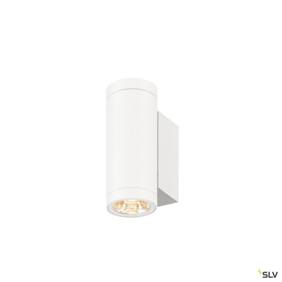 SLV 1010168 HELIA PRO S, Wandaufbauleuchte, up/down, DALI, P2, zylindrisch, 2700 K, 12 W, 24°, weiß